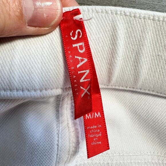 Spanx Jean-Ish Ankle Leggings White Med - Picture 5 of 12